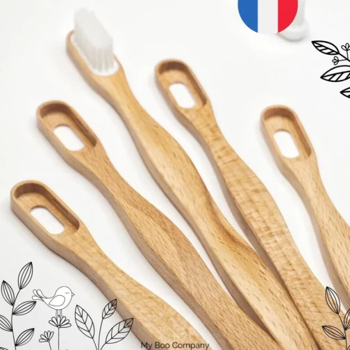 Brosse à dents en bois à tête rechargeable - Tête À Clac